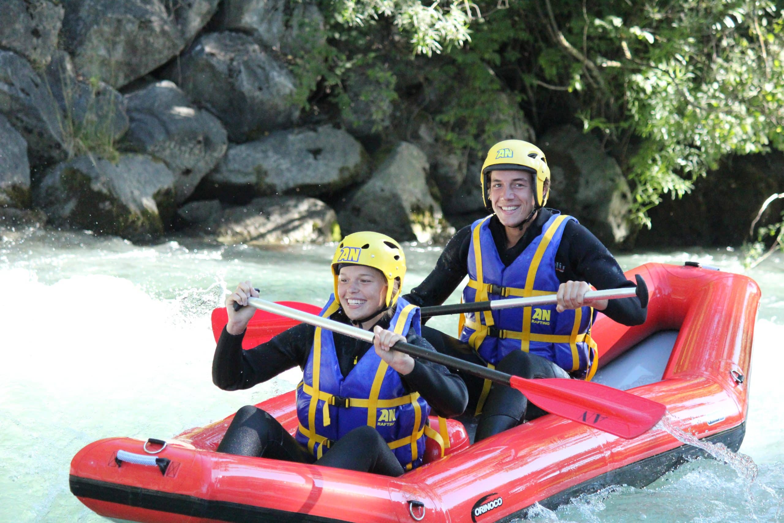 Cano&euml;-raft &agrave; La Plagne